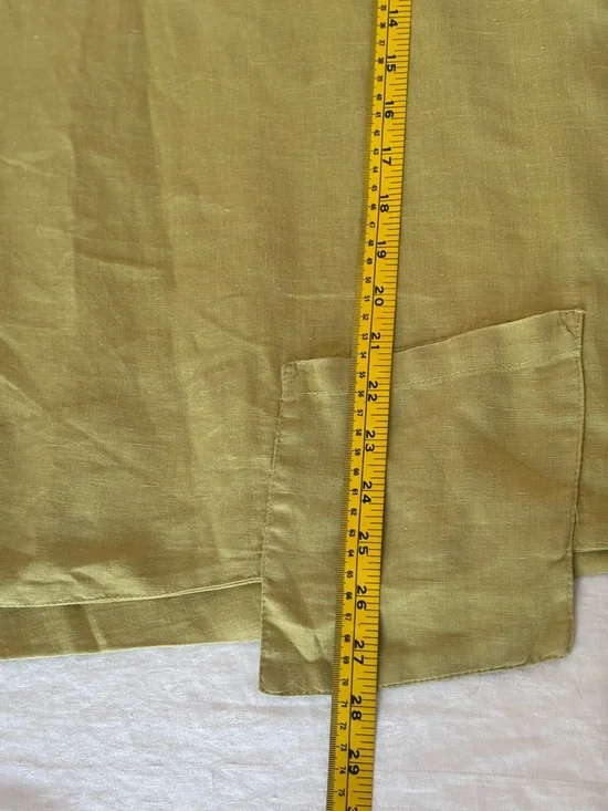 Women’s Click Colour Me Cotton 100% Linen Cowl Neck 3/4 sleeve Tunic Blouse - Picture 11 of 11